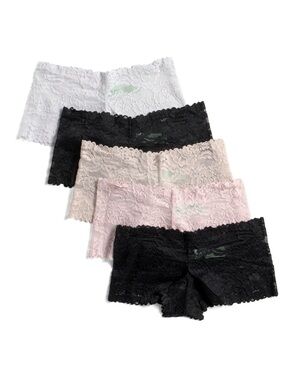 Honeydew 5 Pair Lace Boyshort Tangas Panty Pack